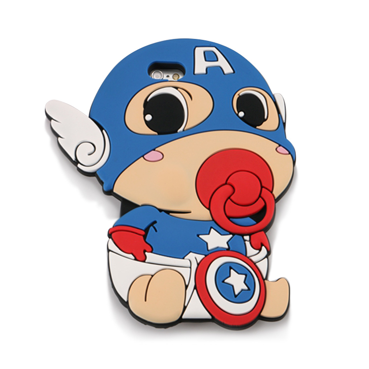 女款硅胶手机保护套，卡通奶嘴手机壳-硅胶套