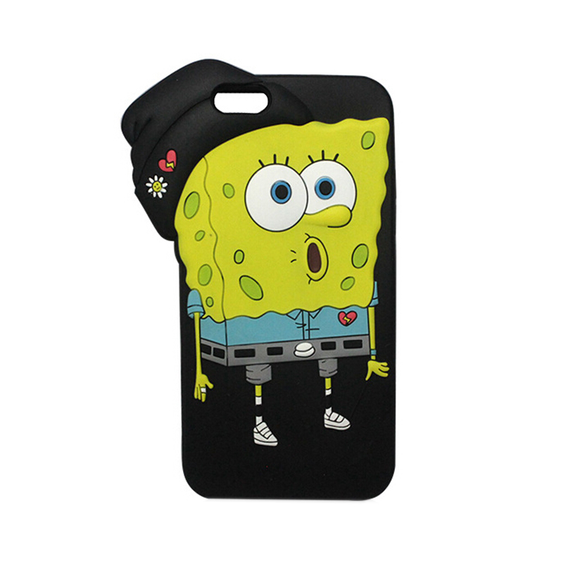 卡通动物硅胶手机壳，全包防摔手机套-硅胶套