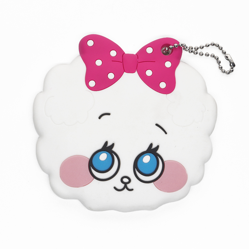 便携镜子硅胶套，可爱小羊镜子保护套_硅胶套