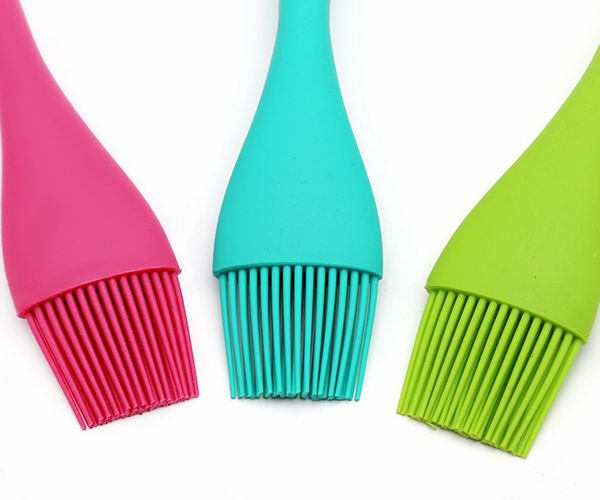 食品用硅胶烧烤刷，一体式调料油刷毛