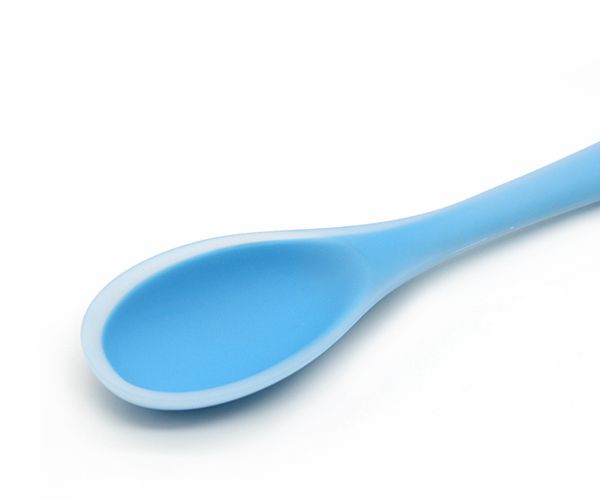婴儿软硅胶勺子，宝宝用硅胶饭勺