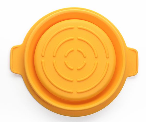 户外野餐硅胶便当碗，野营保鲜硅橡胶折叠碗